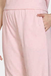 Zivame 2 Mile Fashion Knit Cotton Loungewear Set - Pink Dogwood — thumbnail 8